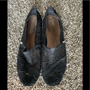 Black Crochet TOMS🖤